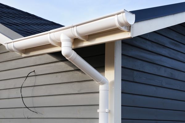 PVC Rain Gutter Installation in Henderson